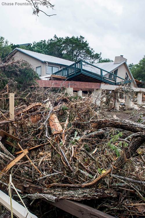 This property was damaged in Wimberley after the Memorial Day 2015 flood. 